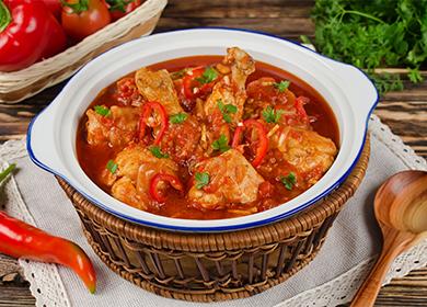 Stewed chicken