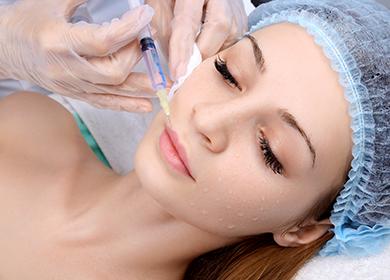 Injections in the face