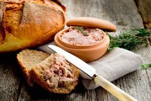 Sandwich with liver pate