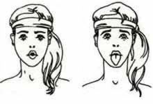 Exercise bodyflex lion for the face