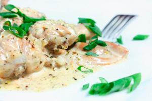 Braised rabbit in sour cream