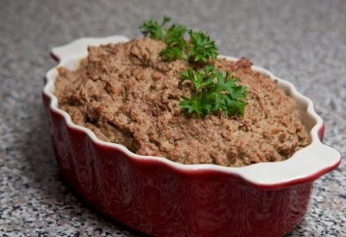 Homemade liver pate