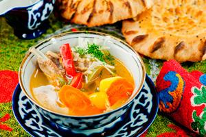 Lamb shurpa with tortillas