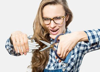 Girl wants to cut cigarettes