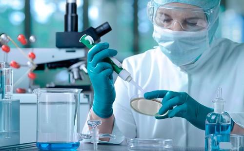 DNA molecule research in the laboratory