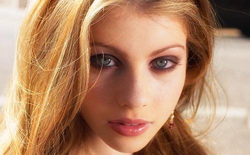 Sun girl with big eyes