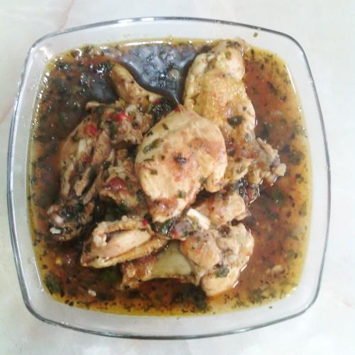 Ready Chakhokhbili on a dish