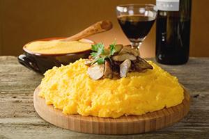 It is good to drink yellow corn with tart red wine