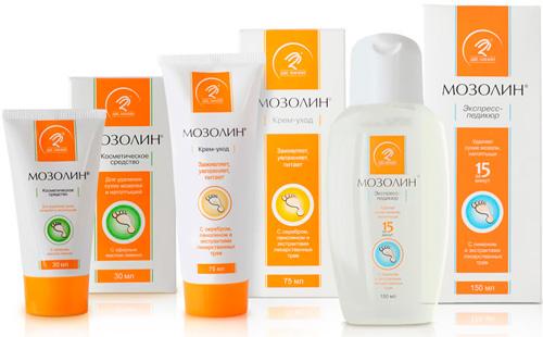 Mozolin express pedicure product line