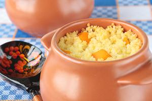 Real Russian porridge from pumpkin and millet