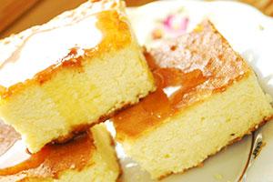 Curd casserole with jam