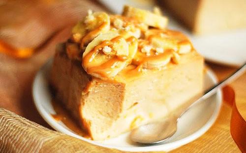Curd casserole with banana