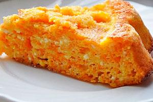 Cottage cheese casserole with pumpkin
