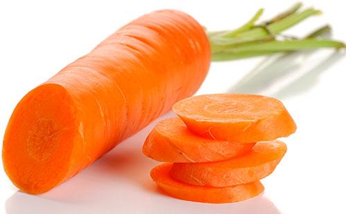 Sliced ​​carrots