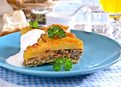 Katofel casserole with meat