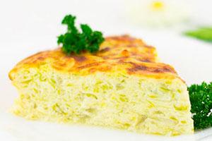 Potato, zucchini and cheese casserole
