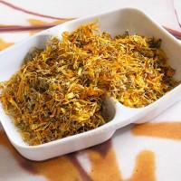 Dried flowers of medicinal calendula