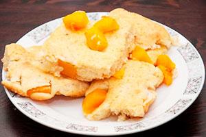 Charlotte without flour with pumpkin