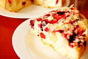 Charlotte with berries