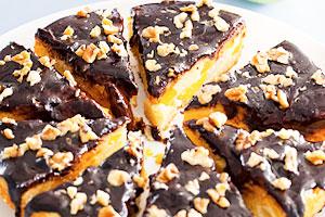 Charlotte with chocolate