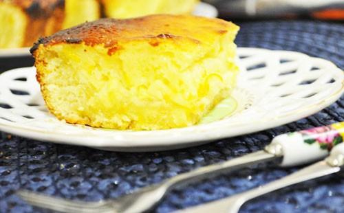 French Charlotte on a plate