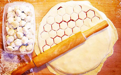 Making dumplings with dumplings