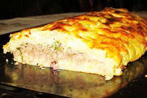 Classic minced potato casserole