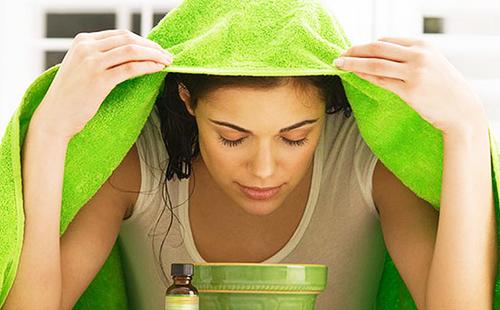 Green lover steaming facial skin