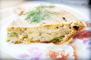 Charlotte with zucchini