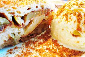 Sour cream dough charlotte