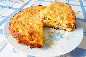 Charlotte with sauerkraut