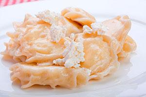 Dumplings with cottage cheese