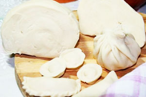 Kefir and yolk dough