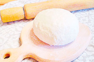 Dough on water and ghee