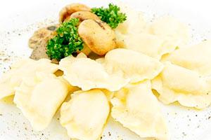 Chopped dumplings with potato