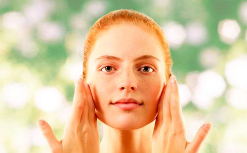 Beautiful girl with freckles