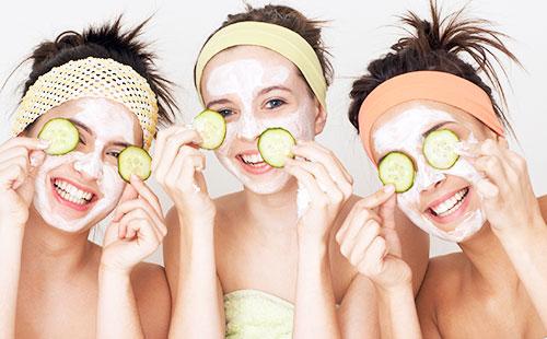 Cucumber face mask