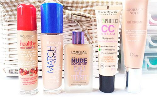 Types of foundation creams