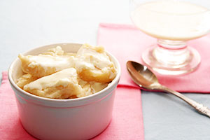 Classic dumplings on semolina