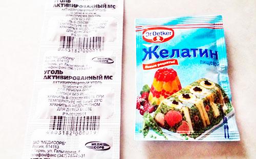 Activated Carbon and Gelatin