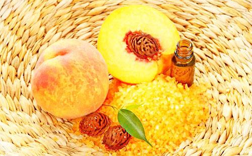 Peaches, Peach Oil and Salt