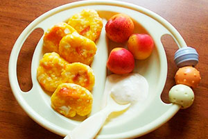 Apricot lazy dumplings