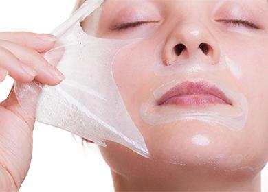 Girl with a mask on her face