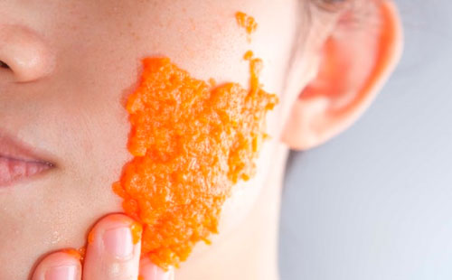 Carrots on the cheek