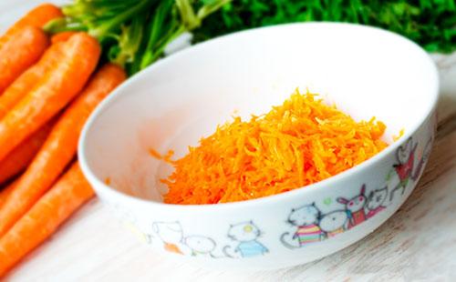 Grated carrots