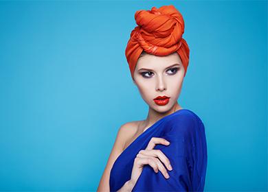 Girl in a red turban