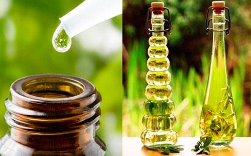 A drop of camphor oil