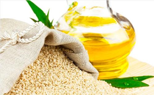 Sesame oil and grains