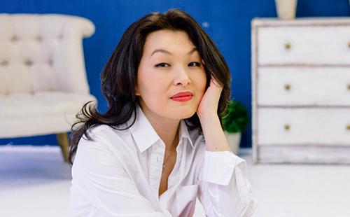 Confident woman in a white shirt