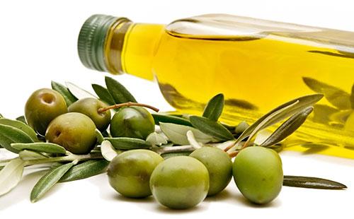 Olive oil with olives